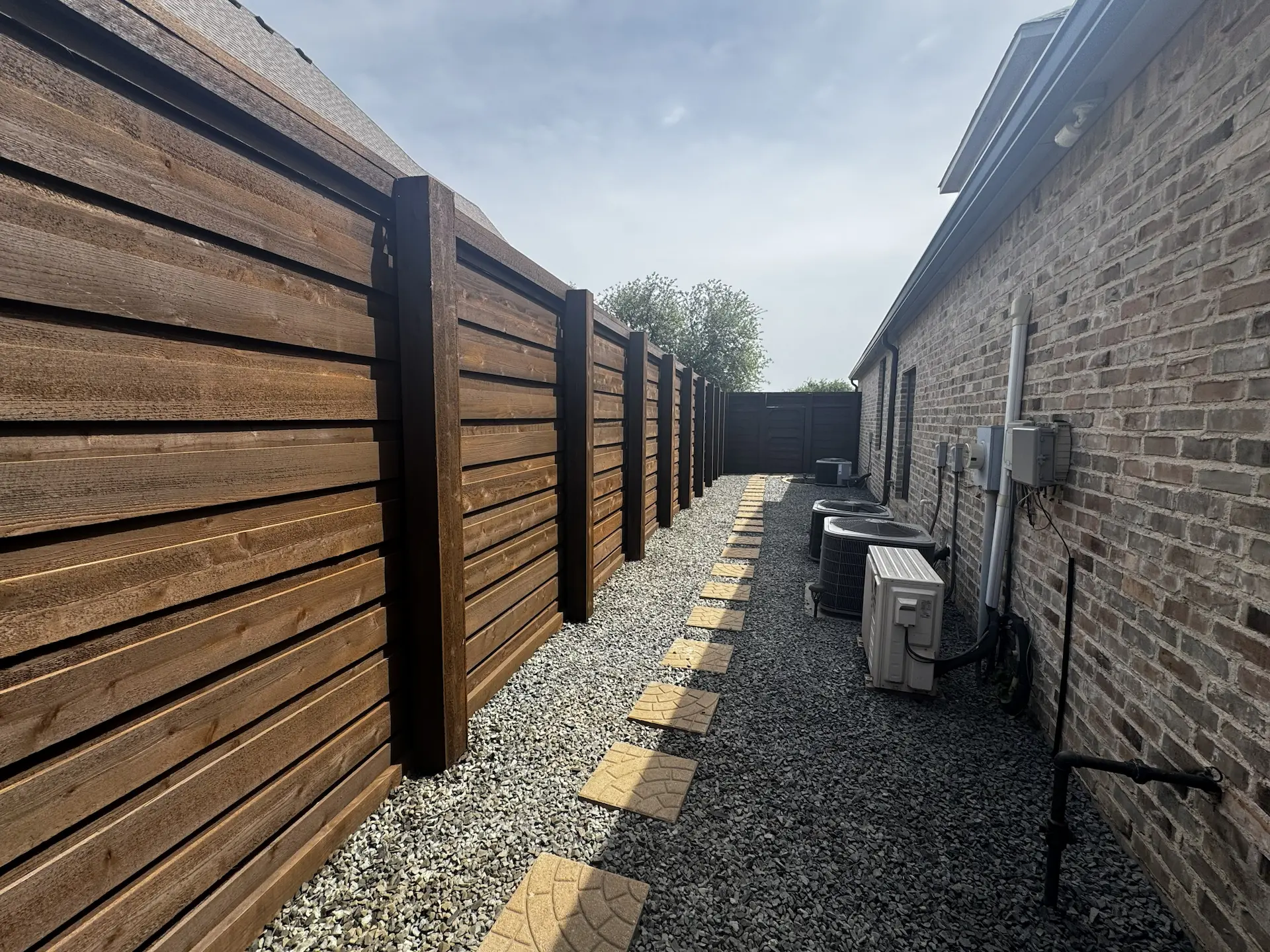 Residential home exterior with a clean professional paint finish